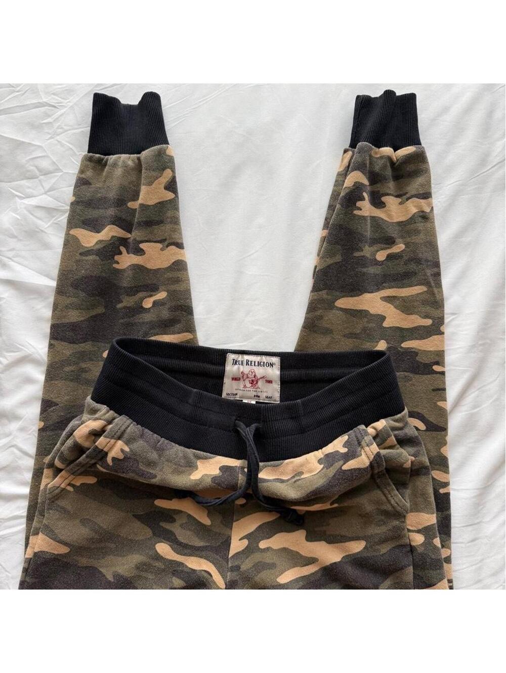 True Religion Camo Drawstring Sweatpants